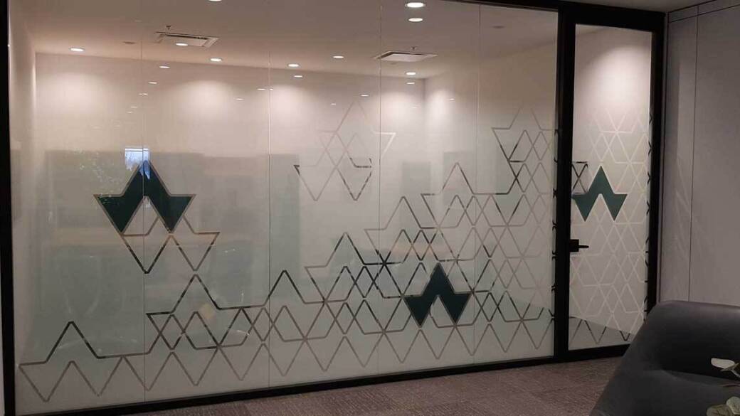 Custom Cut Window Frost Privacy Film