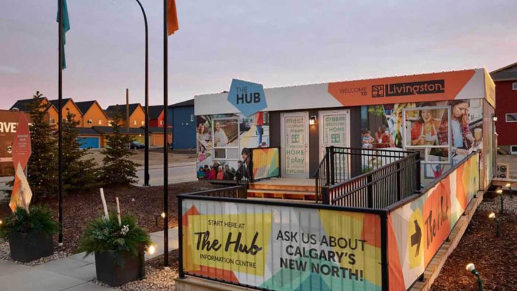 The Hub Sales Centre Exterior Signage Banners